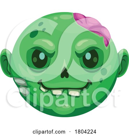 Halloween Zombie Emoji by Vector Tradition SM