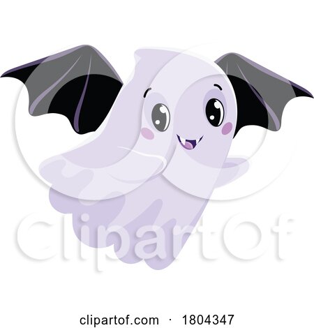 Halloween Ghost Vampire Bat by Vector Tradition SM