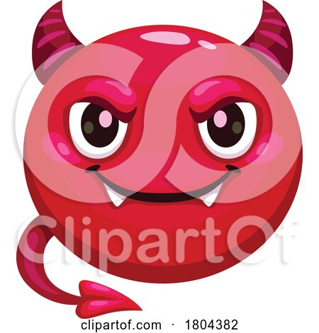 Halloween Devil Emoji by Vector Tradition SM