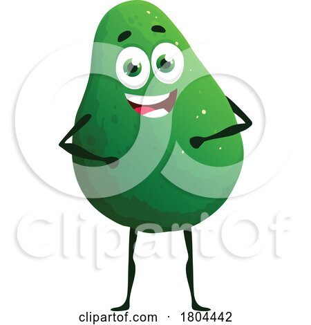 Avocado Food Mascot by Vector Tradition SM