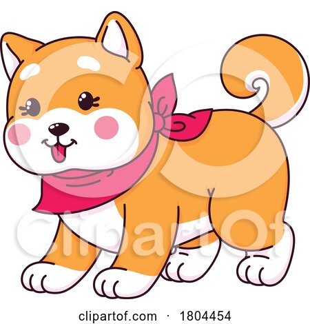 Shiba Inu Dog by Vector Tradition SM