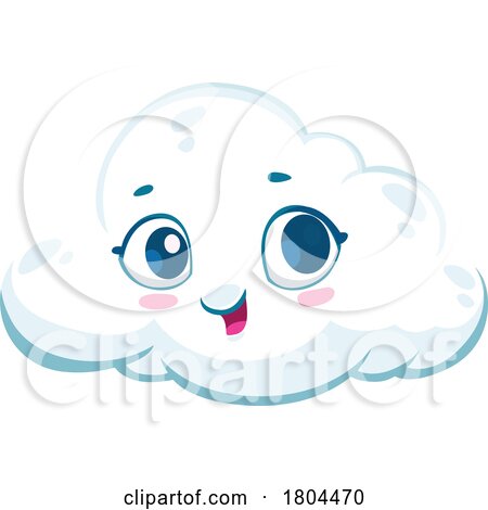 Happy Puffy Cloud by Vector Tradition SM
