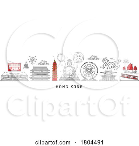 Hong Kong Landmarks and Symbols by Vector Tradition SM