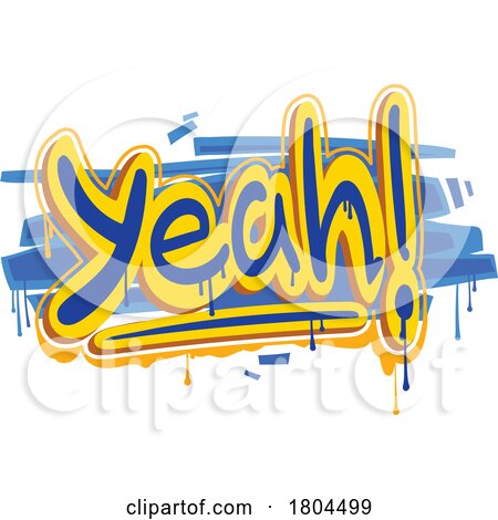 Yeah Graffiti Design by Vector Tradition SM