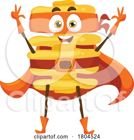 Radiatori Super Hero Pasta Food Mascot by Vector Tradition SM