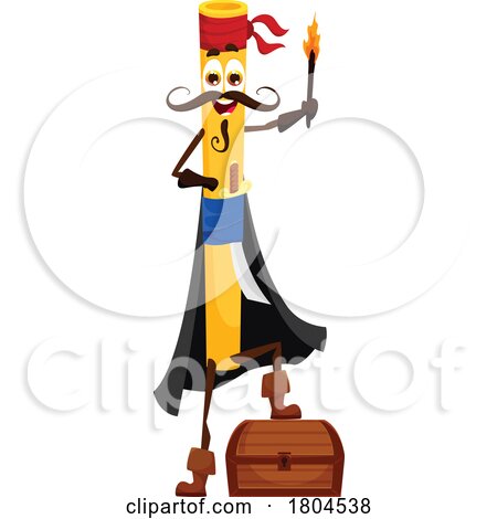 Bucatini Pirate Pasta Food Mascot by Vector Tradition SM