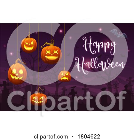 Happy Halloween Greeting and Background by Vector Tradition SM