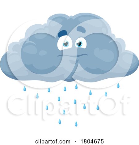 Rain Cloud Character by Vector Tradition SM