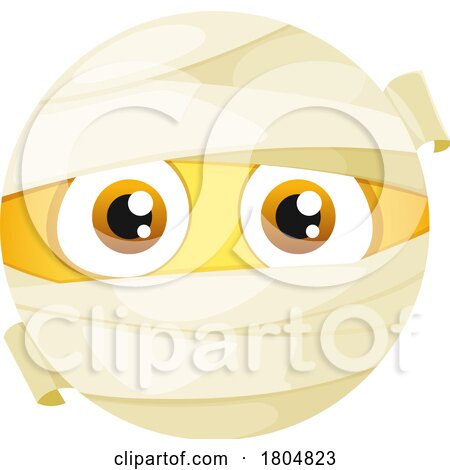 Mummy Halloween Emoji by Vector Tradition SM