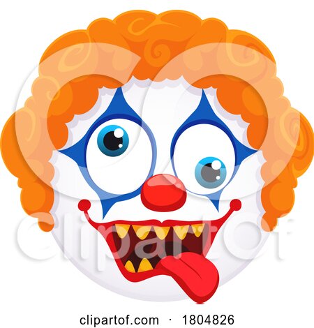 Clown Halloween Emoji by Vector Tradition SM