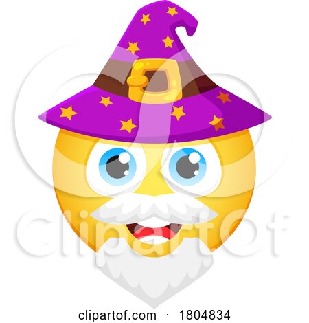 Wizard Halloween Emoji by Vector Tradition SM