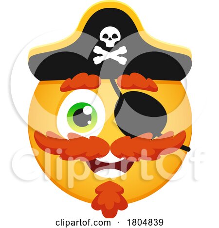 Pirate Halloween Emoji by Vector Tradition SM