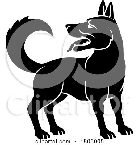 Dog Chinese Zodiac Horoscope Animal Year Sign by AtStockIllustration