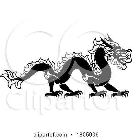 Dragon Chinese Zodiac Horoscope Animal Year Sign by AtStockIllustration