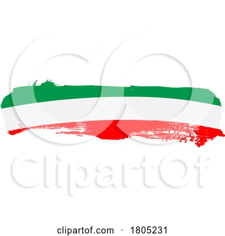 Brush Italian Flag by Domenico Condello