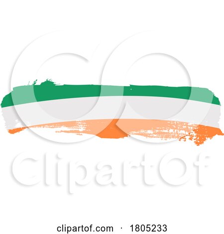 Brush Irish Flag by Domenico Condello