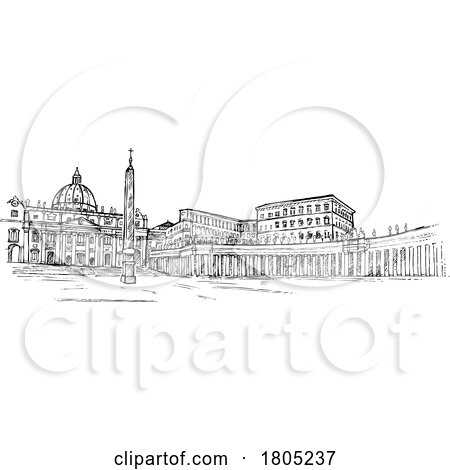 Vatican City Sketch by Domenico Condello