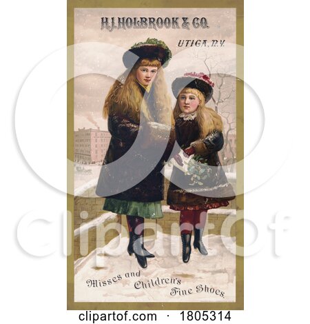 Fine Shoes Advertisement with Girls in the Snow, by JVPD