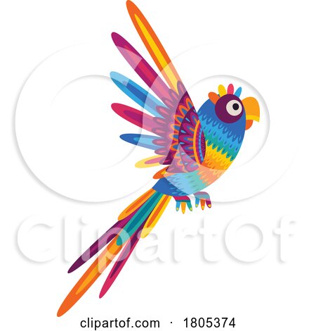 Mexican Themed Parrot by Vector Tradition SM