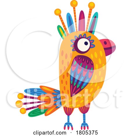 Mexican Themed Bird by Vector Tradition SM