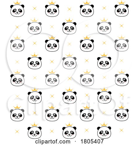 Background Pattern of Princess Pandas by Vitmary Rodriguez