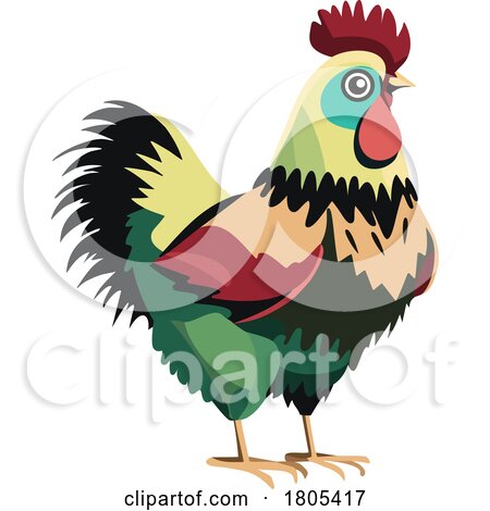 Colorful Chicken by Vitmary Rodriguez