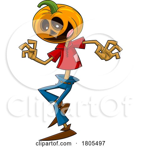 Cartoon Halloween Pumpkin Head Jack by Hit Toon