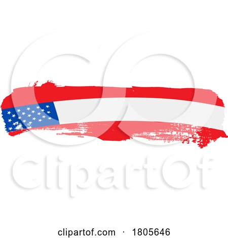 Brush American Flag by Domenico Condello