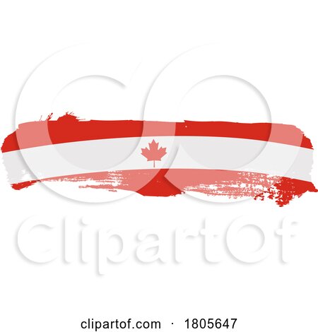 Brush Canadian Flag by Domenico Condello