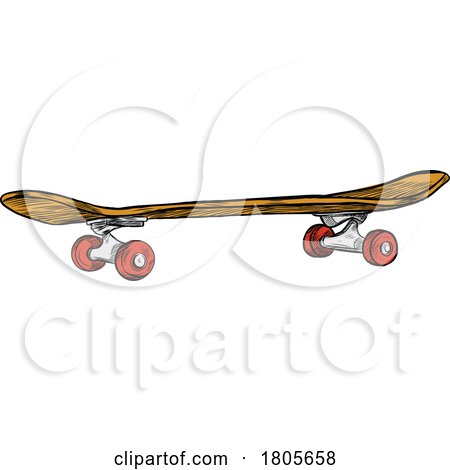 Sketched Skateboard by Domenico Condello