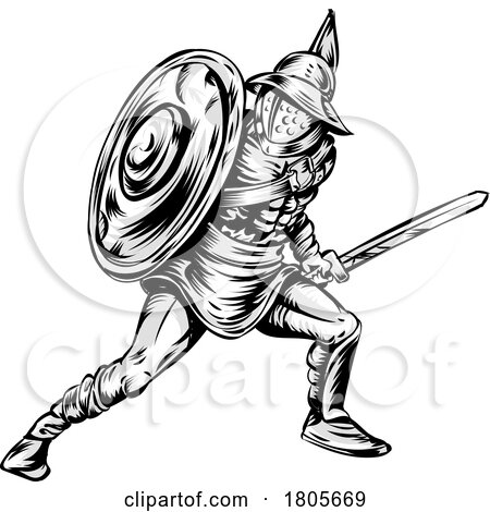 Gladiator in Battle by Domenico Condello