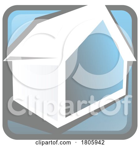 Blue House Real Estate Logo by Domenico Condello
