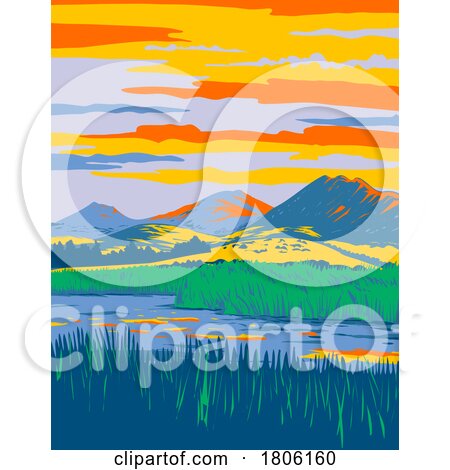 Laguna Lake with the Morris in San Luis Obispo California WPA Poster Art by patrimonio
