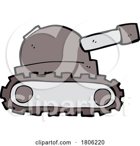 Cartoon Military Tank by lineartestpilot