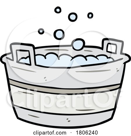 Cartoon Wash Tub by lineartestpilot