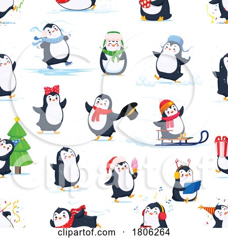 Penguin Pattern by Vector Tradition SM
