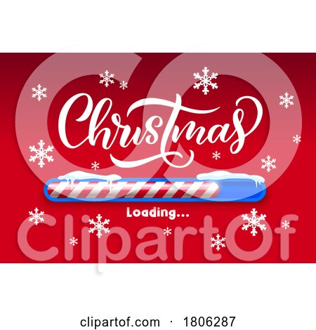 Christmas Is Loading Bar by Vector Tradition SM