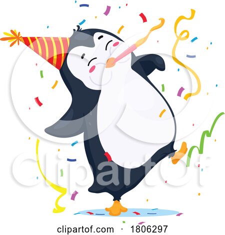 Penguin Partying by Vector Tradition SM