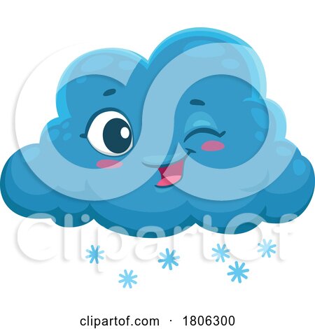 Snow Cloud Mascot by Vector Tradition SM