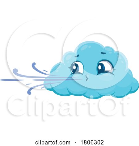 Cloud Mascot and Wind by Vector Tradition SM