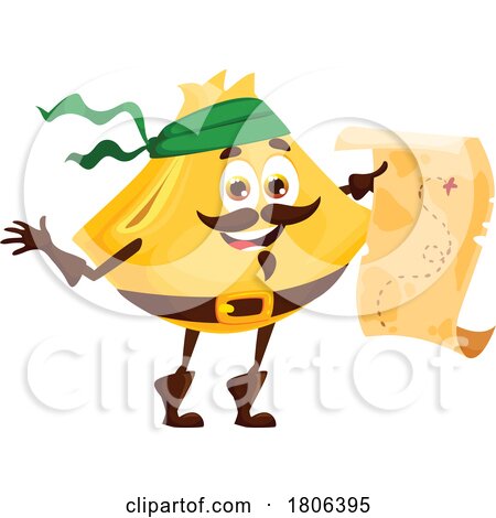 Pirate Pasta Mascot by Vector Tradition SM