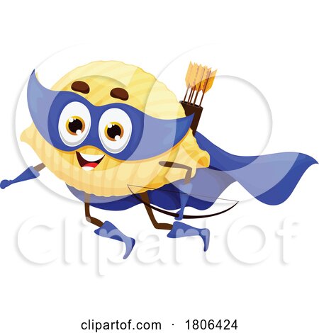 Super Conchiglie Pasta Mascot by Vector Tradition SM