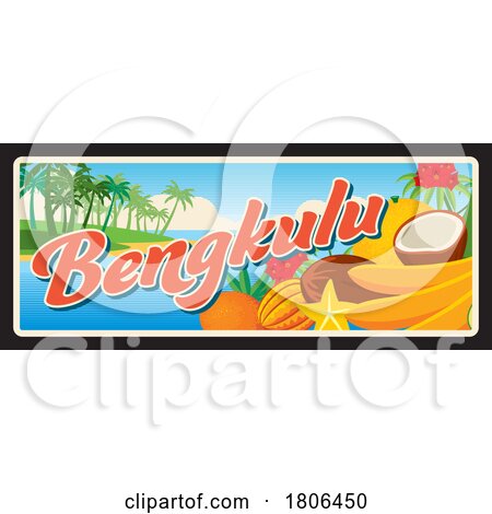 Travel Plate Design for Bengkulu by Vector Tradition SM