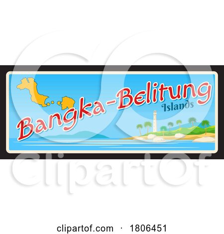 Travel Plate Design for Bangka Belitung Islands by Vector Tradition SM
