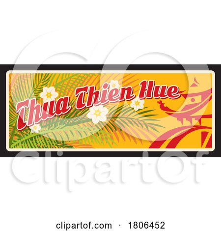 Travel Plate Design for Thua Thien Hue by Vector Tradition SM