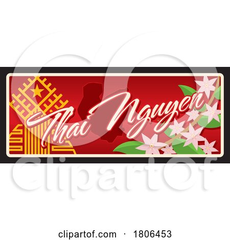 Travel Plate Design for Thai Nguyen by Vector Tradition SM