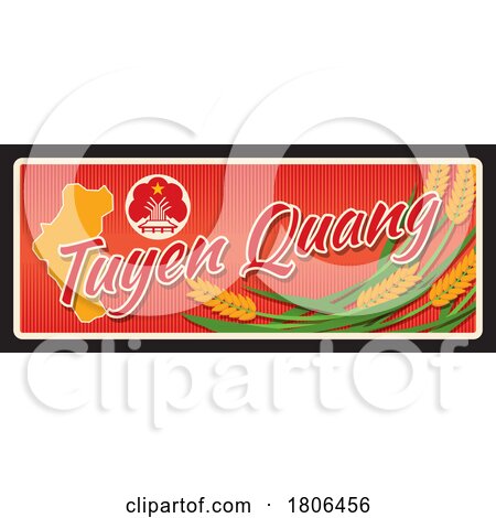 Travel Plate Design for Tuyen Quang by Vector Tradition SM