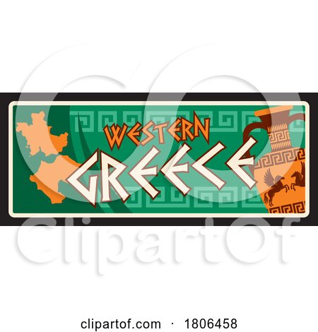Travel Plate Design for Western Greece by Vector Tradition SM