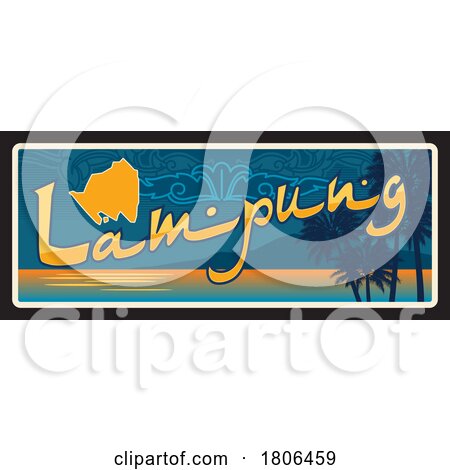 Travel Plate Design for Lampung by Vector Tradition SM