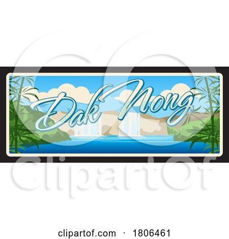 Travel Plate Design for Dak Nong by Vector Tradition SM